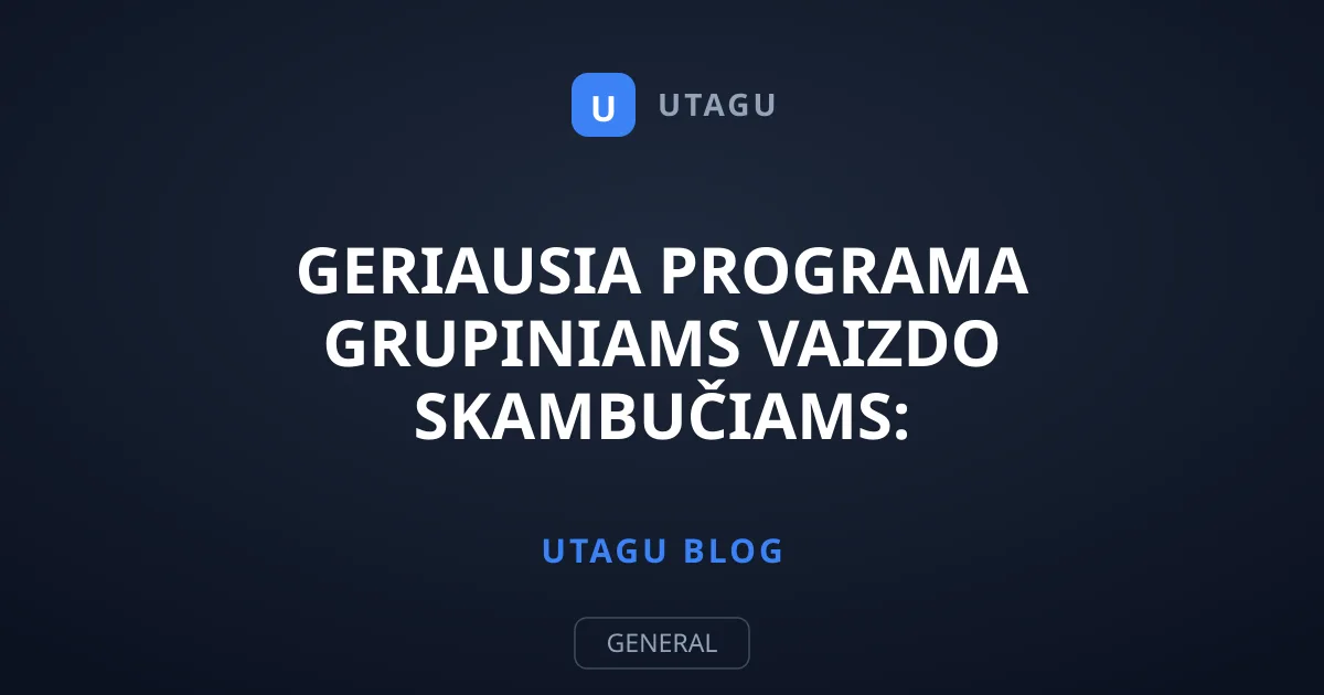 Geriausia programa grupiniams vaizdo skambučiams: palyginimas